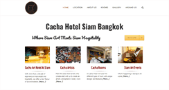 Desktop Screenshot of cachahotel.com