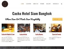 Tablet Screenshot of cachahotel.com